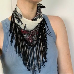 Free People Bandit Fringe Necktie